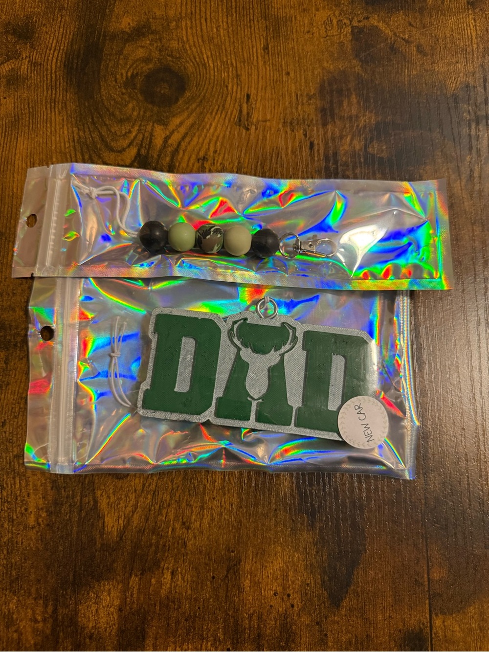 DAD w/ Buck Car Freshie Paired w/ Camo Freshie Hanger